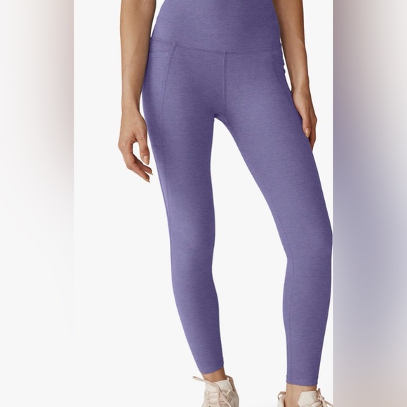 Beyond Yoga Pants - NWT Spacedye Out Of Pocket High Waisted Midi Legging, size XS, Indigo Heather